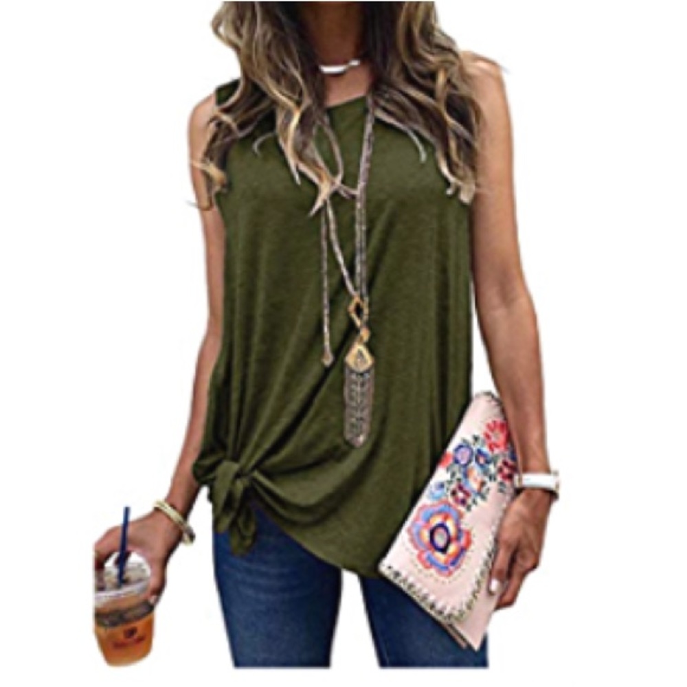 Women’s Olive Green Tank Top
